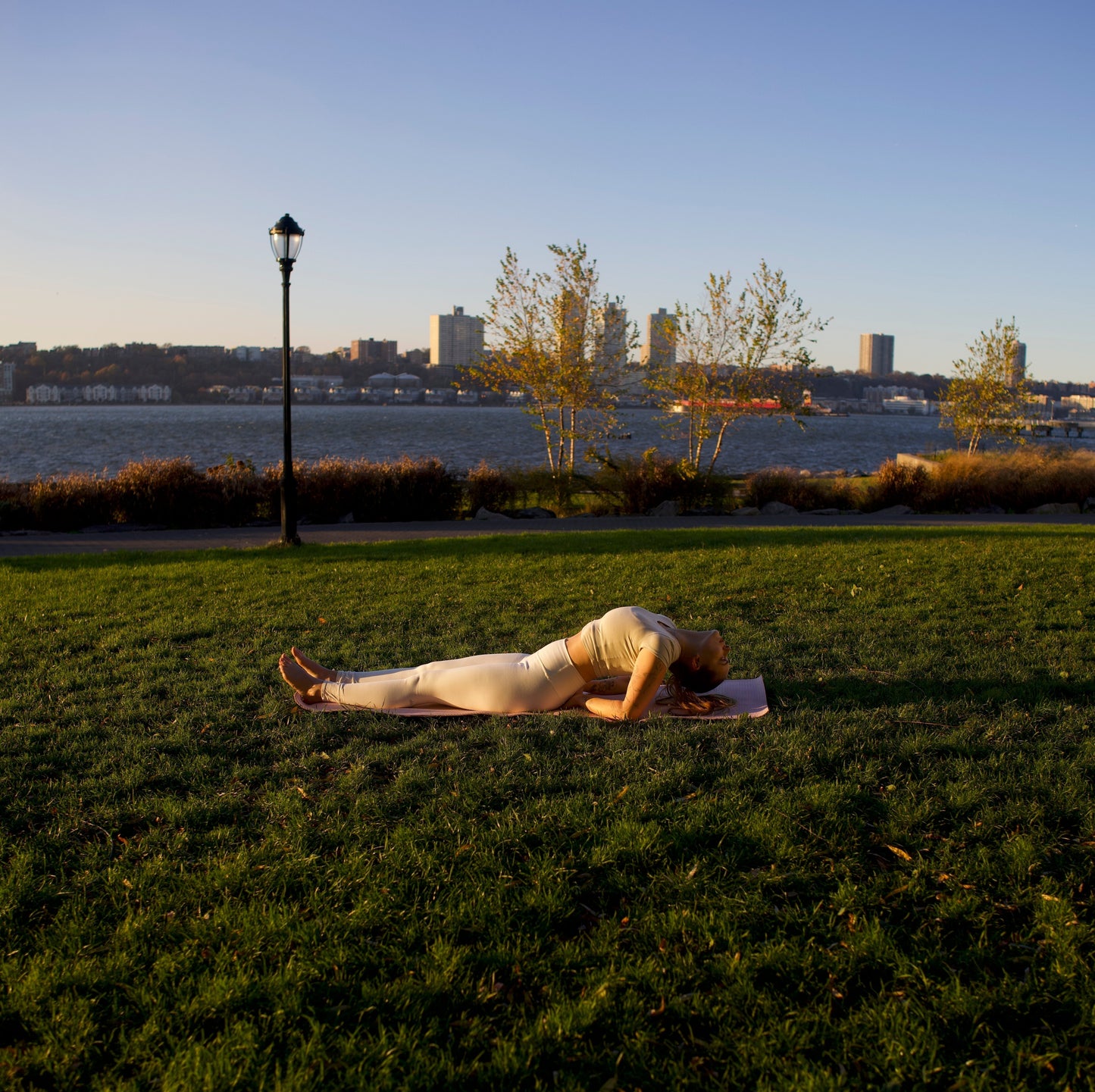 hayley in a yoga pose