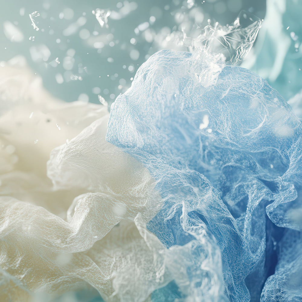synthetic fabrics and textiles contribute to microplastic generation, with fibers breaking off and entering water sources during washing